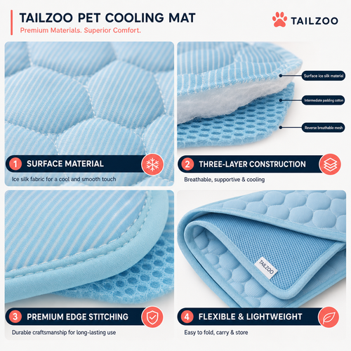Cooling Pet Mat- Instant Comfort for Hot Summer Days