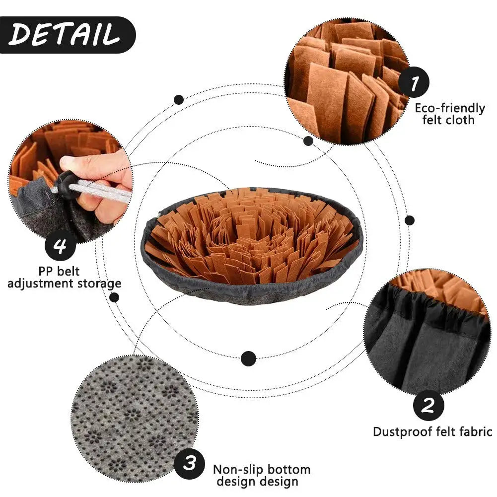 Interactive Snuffle Mat – Slow Feeding & Mental Enrichment for Dogs & Cats