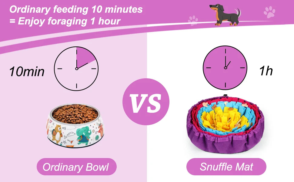 Interactive Snuffle Mat – Slow Feeding & Mental Enrichment for Dogs & Cats