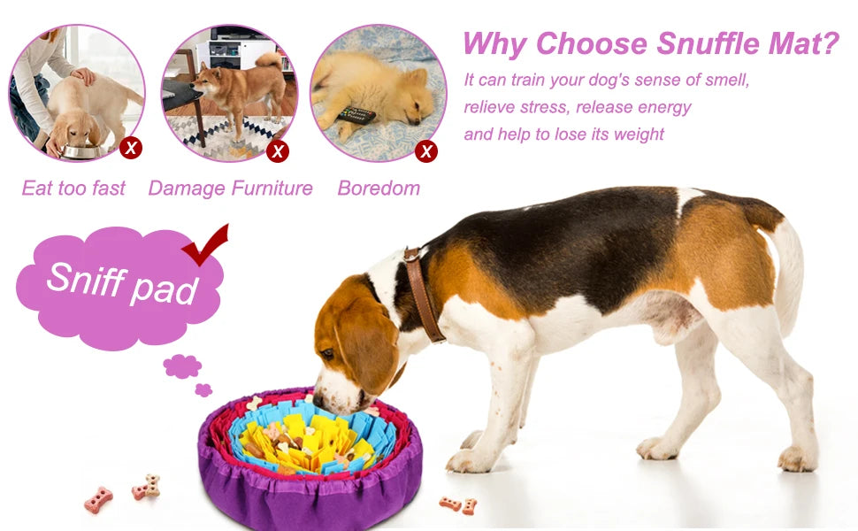 Interactive Snuffle Mat – Slow Feeding & Mental Enrichment for Dogs & Cats